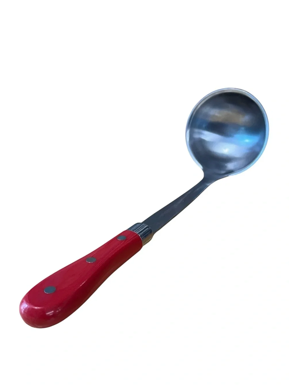 The Pioneer Woman Red & Stainless Melamine Ladle 13.5”x3.5